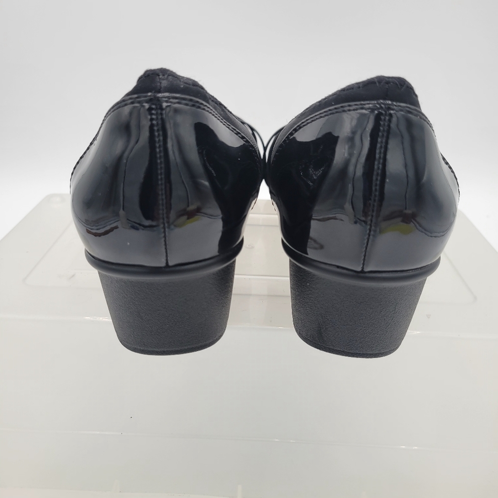 Womans Cliffs by White Mountain Bowie Wedge Slip on Ballet Flatt Black Size 10 - Picture 6 of 9
